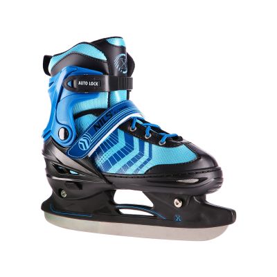 8. NH18192A 4in1 SCHWARZ-BLAU GRÖSSE L (39-43) ROLLSCHUHE MIT HOCKEY-HÜLLE NILS EXTREME