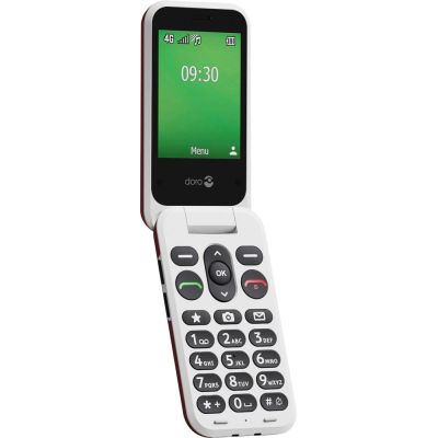 7. Doro Leva E30 7,11 cm (2,8") 142,7 g Rot, Weiß Funktionsfähiges Handy