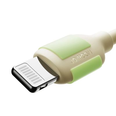 2. Joyroom S-A53 30W USB-C - Lightning Kabel mit fluoreszierender Spitze 2m - Beige