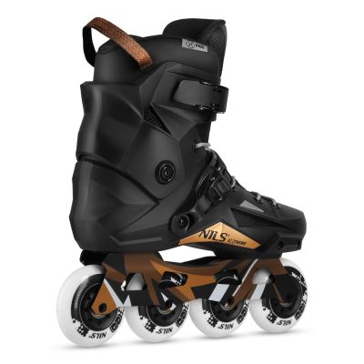 5. NA1601 SLALOM ROLLER SKATES SLAYD BLACK GRÖSSE 47 NILS EXTREME