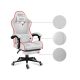 20. Huzaro Force 4.7 RGB Weißer Gaming-Stuhl