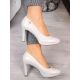 10. Perlbeige Plateaupumps W Sergio Leone