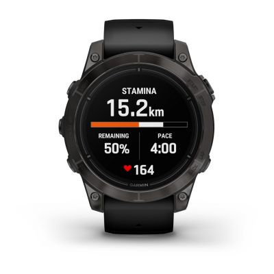 9. Garmin EPIX PRO g2 47 mm Saphir Carbongrau DLC Tit. Schwarz