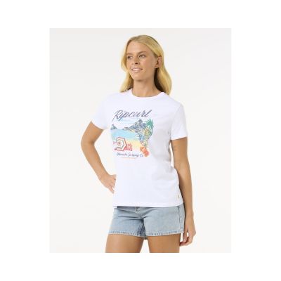 3. RIP CURL Crystal Standard Tee Weiß