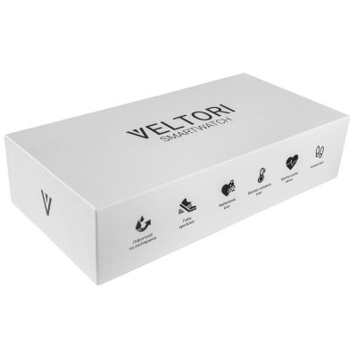 22. VELTORI VT160-1 Smartwatch Schwarzes Silikonarmband