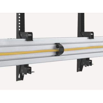 5. Deckenhalterung für 2 LCD-Displays - Kunststoff, Aluminium, Stahl, Silber - Bildschirmgröße: 114,3-139,7 cm (45-55 Zoll)
