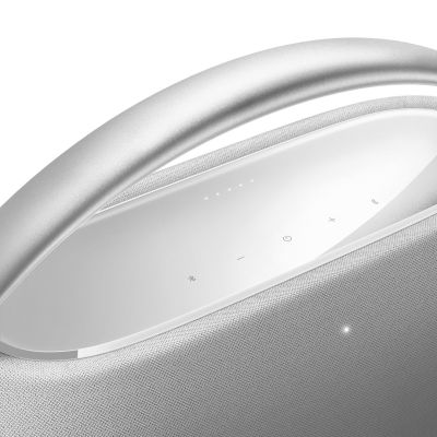 5. Harman/Kardon Go + Play 3 Tragbarer Stereo-Lautsprecher, Grau/Silber, 160 W