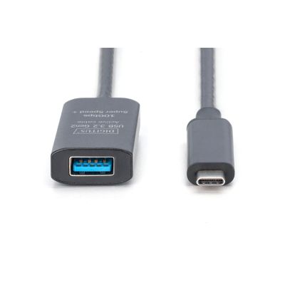 2. Digitus Aktives USB 3.2 Gen2 10G Verlängerungskabel, USB-C auf USB-A, 5 m