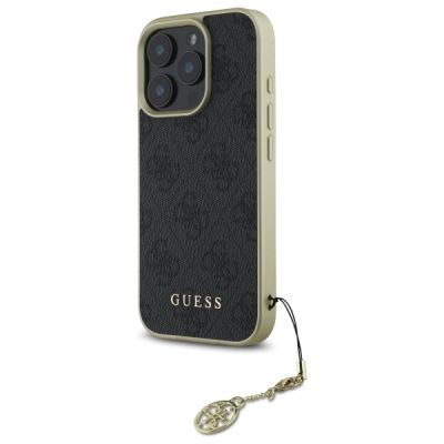 2. Guess 4G Charms Collection Hülle für iPhone 16 Pro – Schwarz