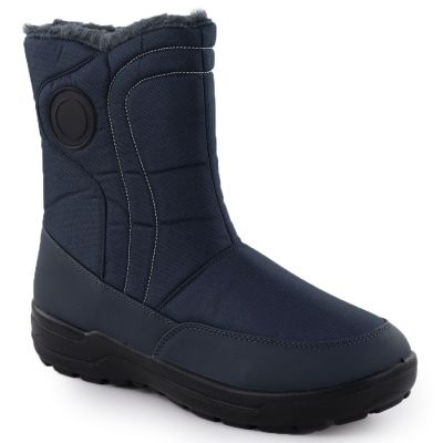Damen-Flachstiefel mit Isolierung, marineblau, Potocki SU33310