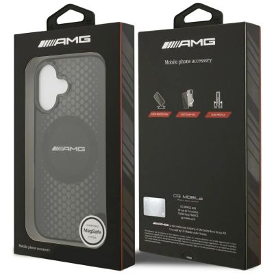 8. AMG Double Layer Transparent Graphics MagSafe Hülle für iPhone 17 - Schwarz