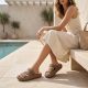 6. Sportliche Damen-Flip-Flops mit dicker Sohle für den Pool, braun, Big Star TT274A041
