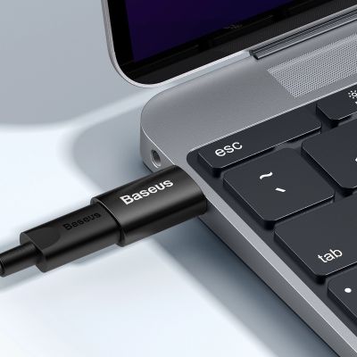 10. Baseus Ingenuity Series Mini USB 3.1 OTG auf USB Typ C Adapter schwarz (ZJJQ000101)