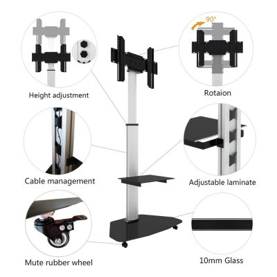 3. TECHNISCHER MOBILER STÄNDER FÜR LED-/LCD-FERNSEHER 37-70 C
