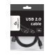 2. GEMBIRD CCP-USB2-AMAM-6 Kabel (USB 2.0 Typ A Stecker – USB 2.0 Typ A Stecker; 1,8 m; schwarz)