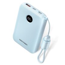 Vention Powerbank 10000mAh 2 x USB-C 1 x USB-A mit Display 22,5W blau