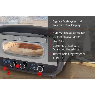 4. Neuer Alfredo-Pizzaofen in Silber