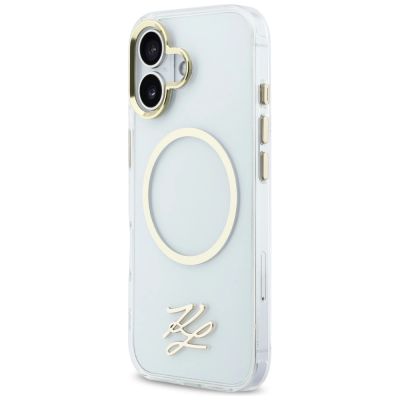 2. Karl Lagerfeld IML KL Script Logo MagSafe Hülle für iPhone 17 - Transparent
