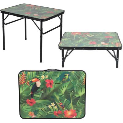 9. Campingtisch 75x55x25-59cm Flower Enero Camp