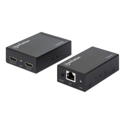 2. Manhattan 207461 AV Extender AV-Sender und -Empfänger, Schwarz