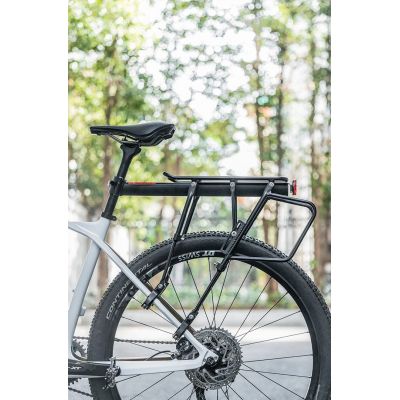 4. Rockbros 33210004001 Fahrradständer mit Ablage, Schwarz