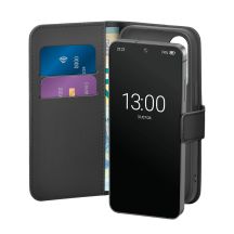 Puro Booklet Case mit Klappe und Geldbörse für Samsung Galaxy S25 – Schwarz