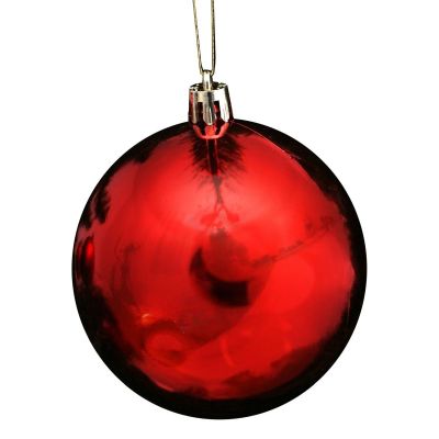 34. Dekorative Plastikkugeln, sicher, 9 Stück, Durchmesser 60 mm, rot