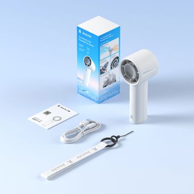 18. Jisulife Handventilator 10 4000mAh Tragbarer USB-Ventilator - Grau
