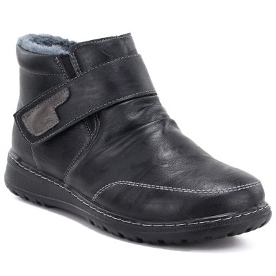 Bequeme, gefütterte Damen-Ankle-Boots, schwarz, Vinceza 87734