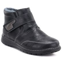 Bequeme, gefütterte Damen-Ankle-Boots, schwarz, Vinceza 87734