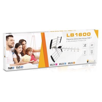 4. LIBOX Richtantenne DVB-T, 16 Elemente, passiv, mit LTE-Filter