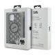 7. Karl Lagerfeld IML Crossbody Monogram Karl & Choupette Head MagSafe Hülle für iPhone 15 / 14 / 13 – Schwarz