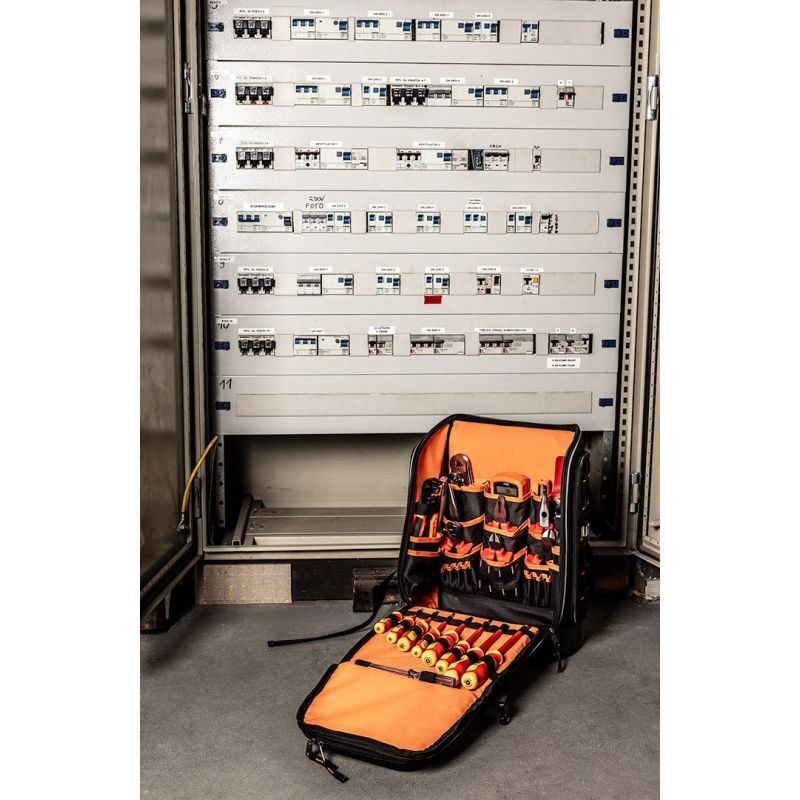 Elektriker-Rucksack mit 31 Teilen