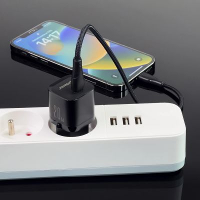 7. Mini-Ladegerät USB C 20W PD Joyroom JR-TCF02 - Schwarz
