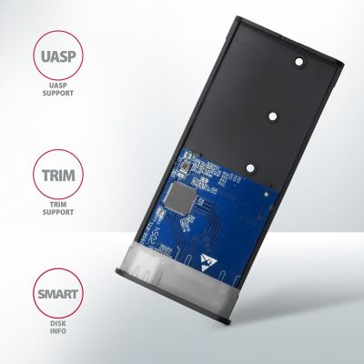 9. Axagon EEM2-SB2 Festplattengehäuse SSD-Gehäuse Schwarz M.2