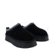 2. Damen-Lederschuhe Solo Soprani Couture Sabot Pelz Hugh Plateau schwarz SSW421P22 53