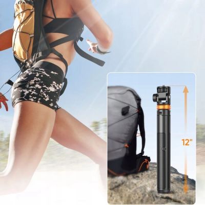 7. Tech-Protect L03S Bluetooth-Selfie-Stick mit Fernbedienung, Stativ bis 148 cm und 180 Kopf – Weiß