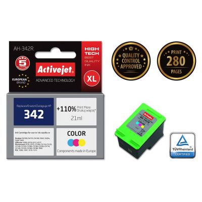 2. Activejet AH-342R Tinte (ersetzt HP 342 C9361EE; Premium; 21 ml; Farbe)