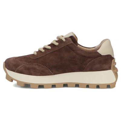 4. braune Leder-Plateau-Sneaker Filippo DP7498