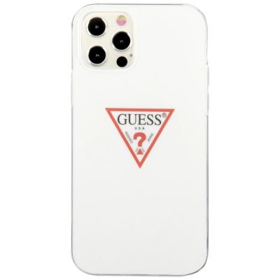 3. Guess, GUHCP12MPCUCTLWH iPhone 12/12 Pro 6,1" weiß/weißes Hardcase Triangle Collection