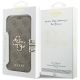 7. Guess Book 4G Metall-Logo-Hülle für iPhone 18 Pro / 17 Pro – Braun