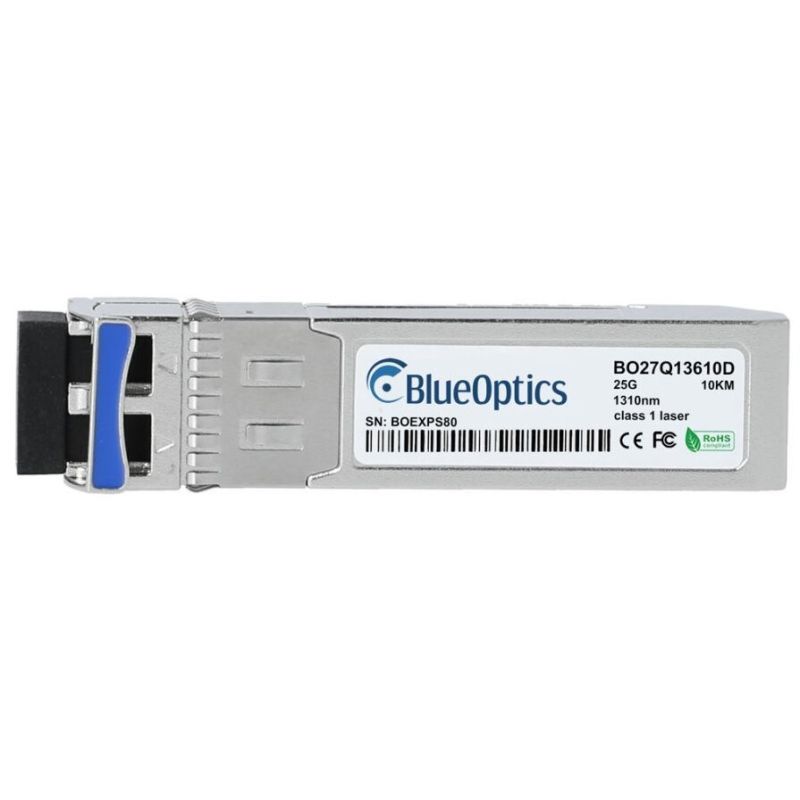 Kompatibler Cisco SFP-25G-LR BlueOptics SFP28 Transceiver, LC-Duplex, 25GBASE-LR, Singlemode-Faser, 1310 nm, 10 km, DDM, 0 °C/+70 °C