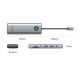 2. Orico PW11 9-in-1 USB-C Dockingstation (2x USB-A 3.0, 1x USB-C 3.0, 1x USB-C PD 100, 1x HDMI 4K 60Hz, 1x microSD/SD, 1x RJ45 2,5G Ethernet, 1x 3,5-mm-Audioanschluss) – Grau