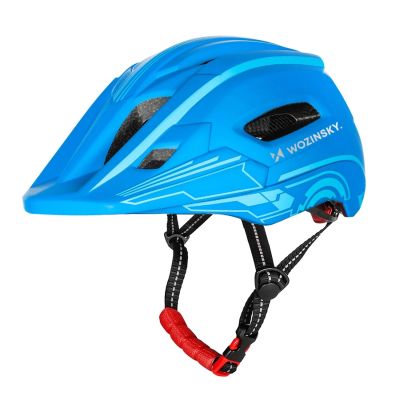 2. Wozinsky Kinder-Integralhelm mit USB-Rücklicht, Größe S – Blau