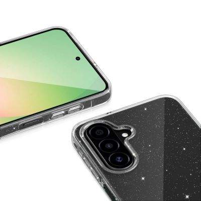 3. Tech-Protect FlexAir Hülle für Samsung Galaxy A27 5G – Transparenter Glitzer