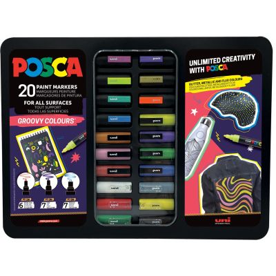 POSCA Marker UNI Etui Groovy Colors 20x