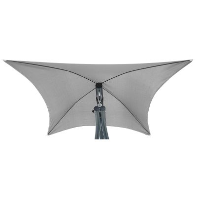 12. Schaukelstuhl mit Sonnenschirm, Lissabon, Dunkelgrau