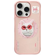 Nimmy Glasses Cool Cat MagSafe Case für iPhone 16 Pro Max - Pink