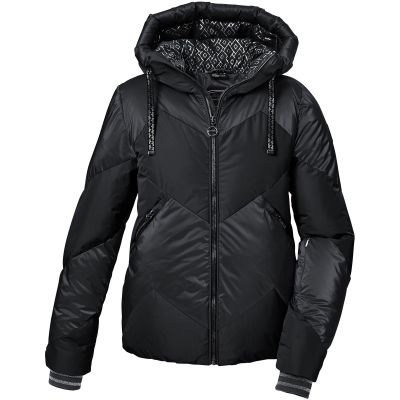 Killtec KSW 100 Damen Steppjacke mit Kapuze Winter Skijacke Schwarz (42036/200)