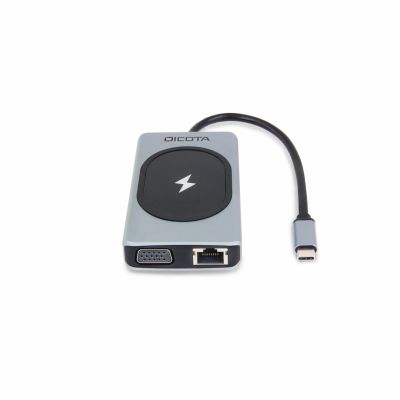 4. DICOTA D32059 USB-Type-C-Hubs und -Konzentratoren, Schwarz, Silber
